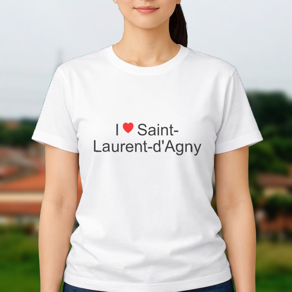 T-shirt I love saint-laurent-d'agny