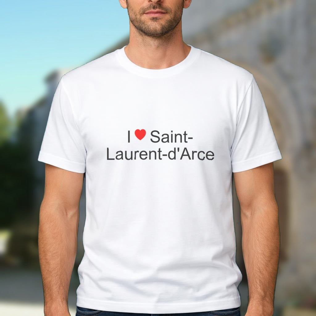 T-shirt I love saint-laurent-d'arce