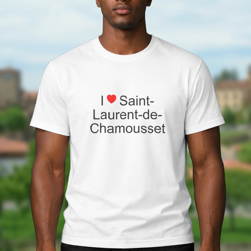 T-shirt I love saint-laurent-de-chamousset