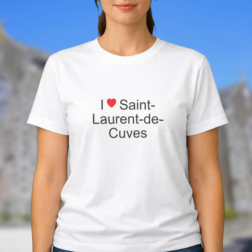 T-shirt I love saint-laurent-de-cuves