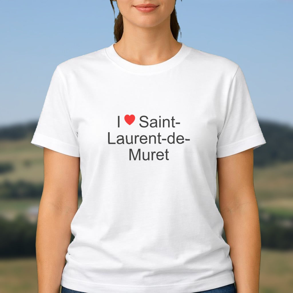 T-shirt I love saint-laurent-de-muret