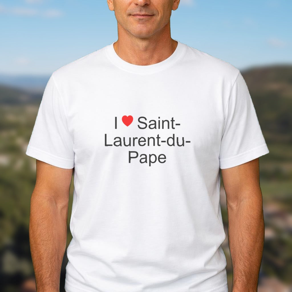 T-shirt I love saint-laurent-du-pape