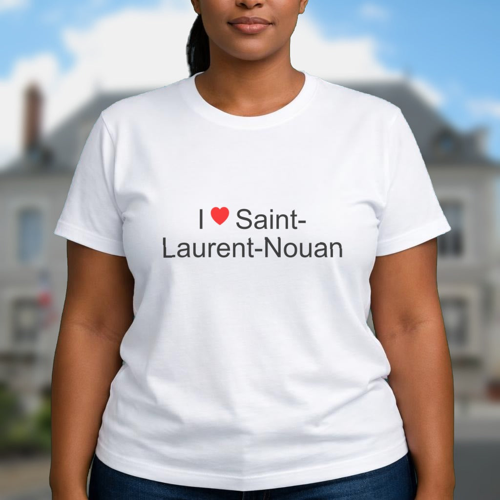 T-shirt I love saint-laurent-nouan