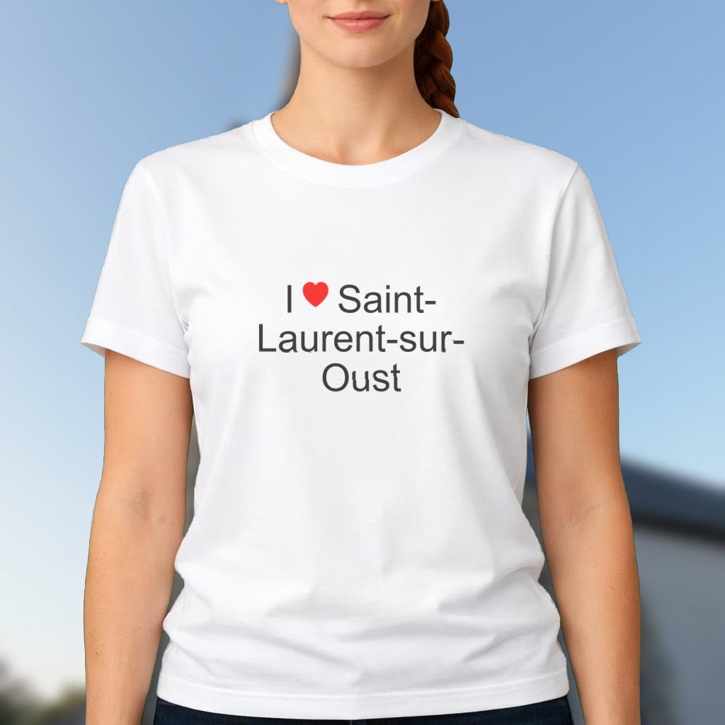 T-shirt I love saint-laurent-sur-oust