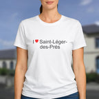 T-shirt I love saint-léger-des-prés