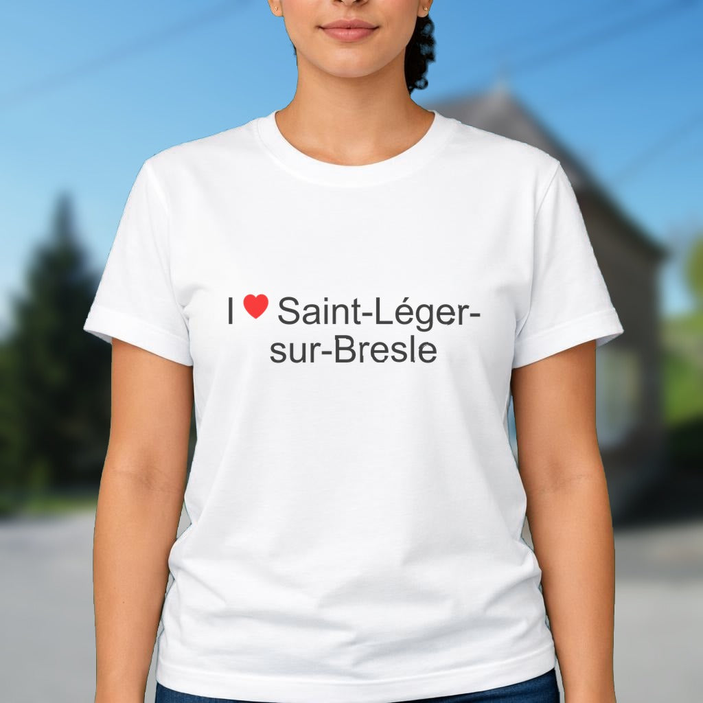 T-shirt I love saint-léger-sur-bresle