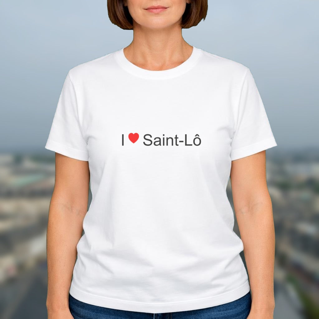T-shirt I love saint-lô