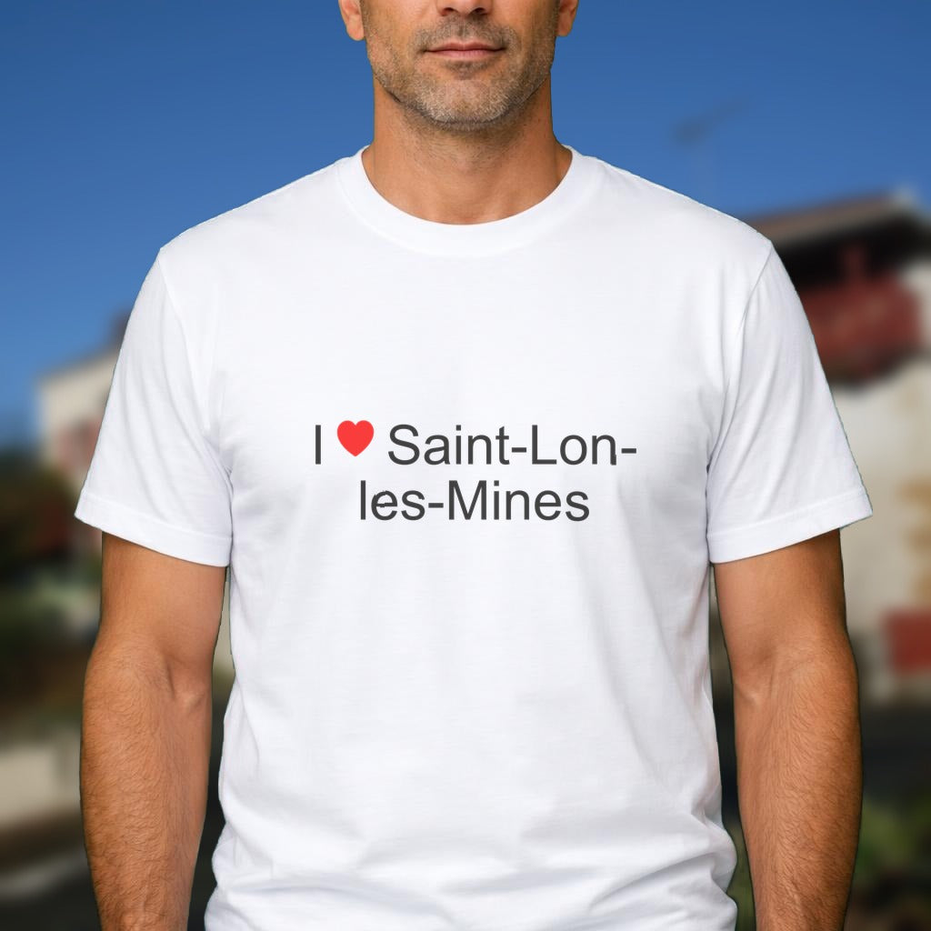 T-shirt I love saint-lon-les-mines