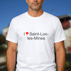 T-shirt I love saint-lon-les-mines