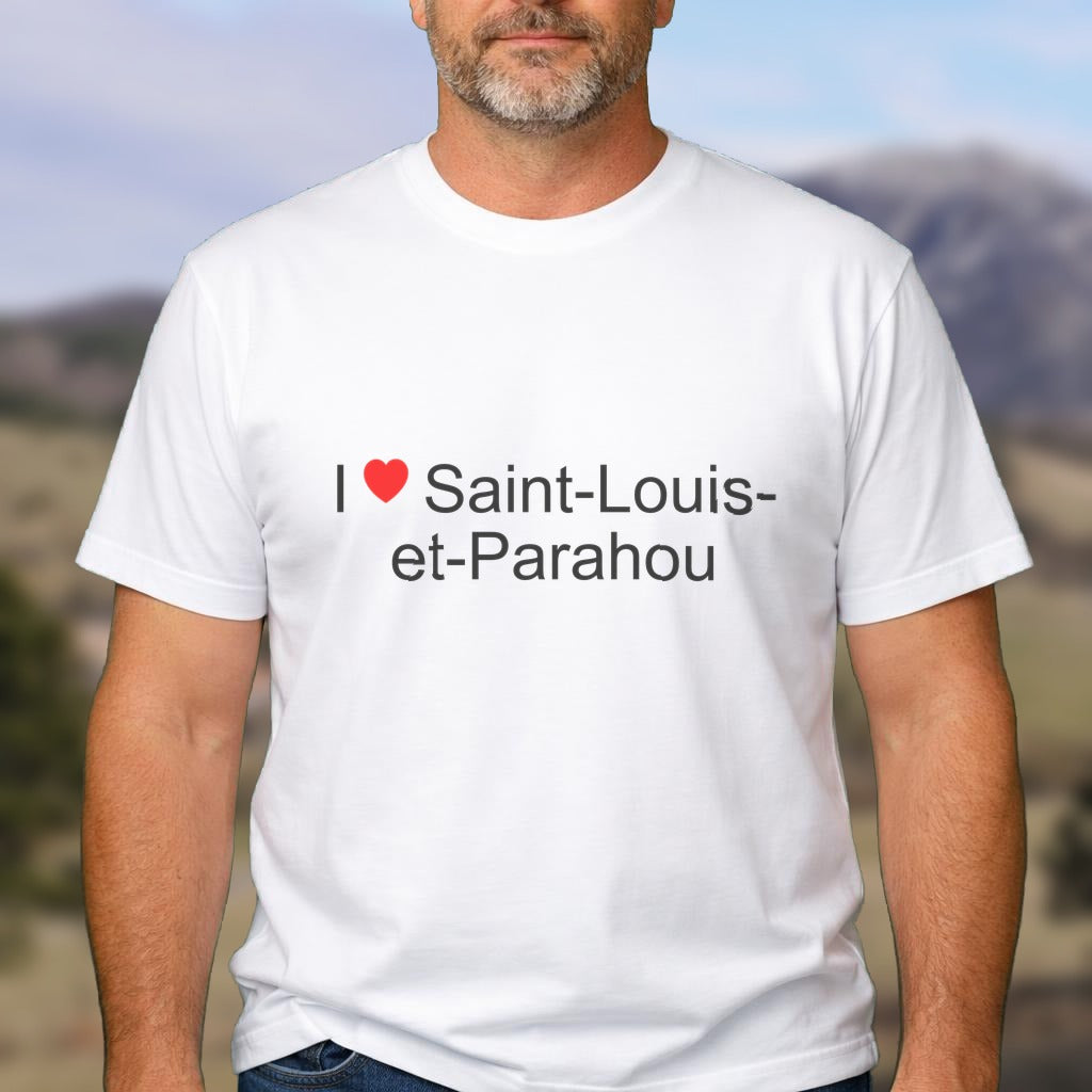 T-shirt I love saint-louis-et-parahou