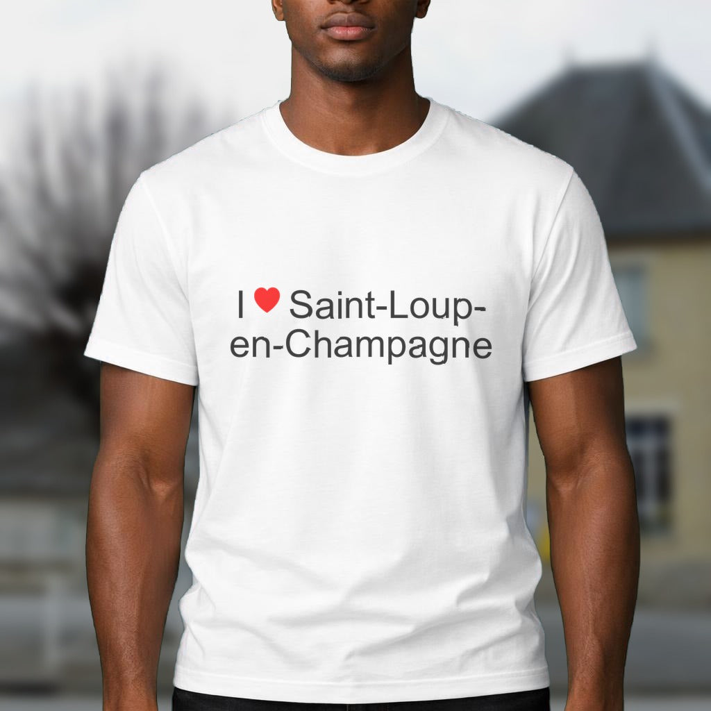 T-shirt I love saint-loup-en-champagne