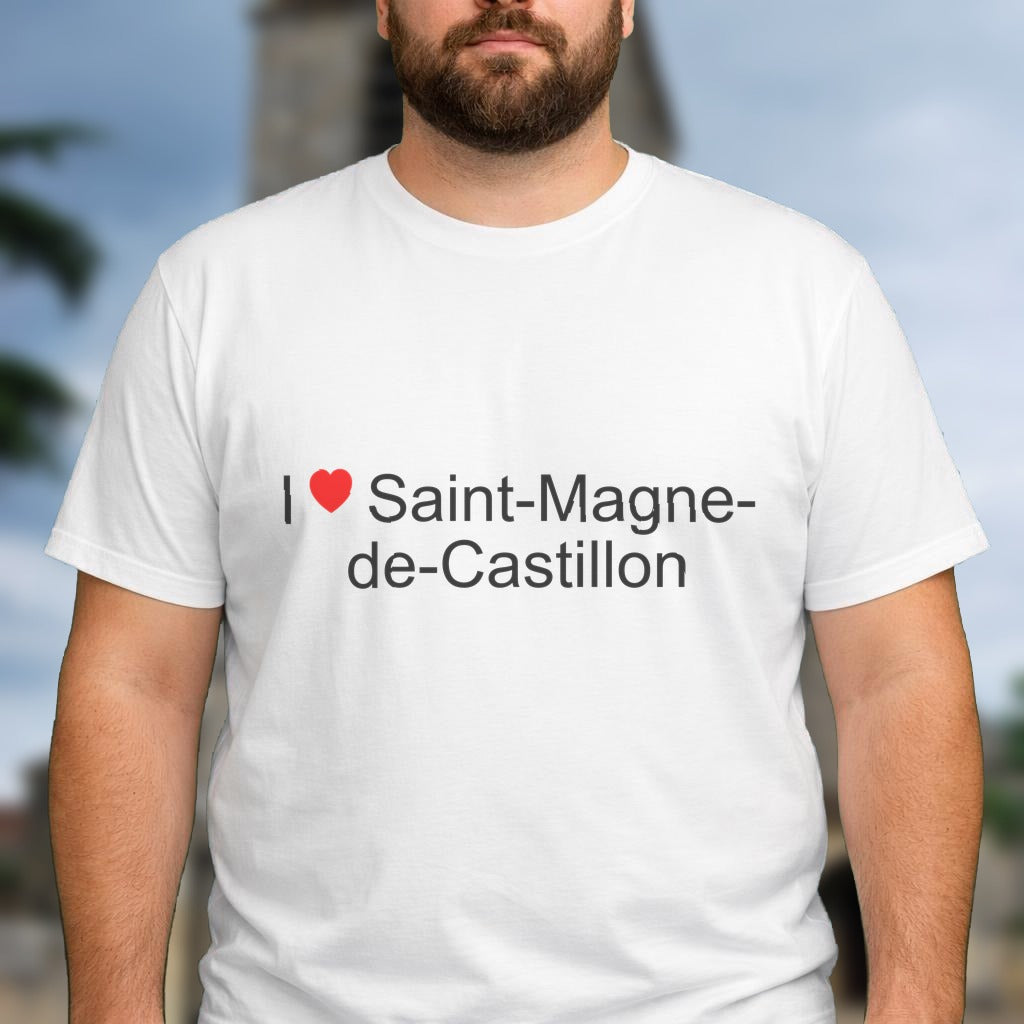 T-shirt I love saint-magne-de-castillon