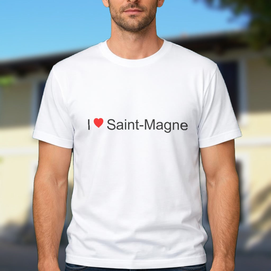 T-shirt I love saint-magne