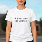 T-shirt I love saint-malo-de-beignon
