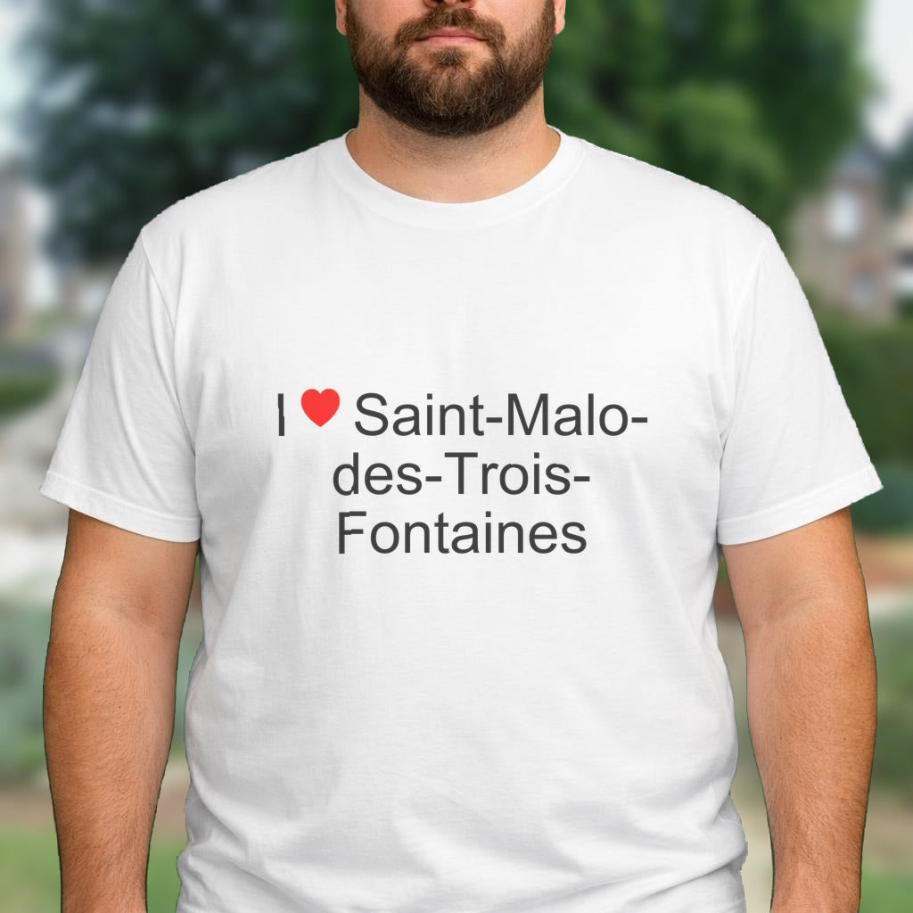 T-shirt I love saint-malo-des-trois-fontaines