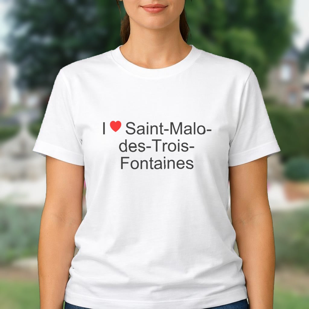 T-shirt I love saint-malo-des-trois-fontaines