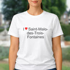 T-shirt I love saint-malo-des-trois-fontaines
