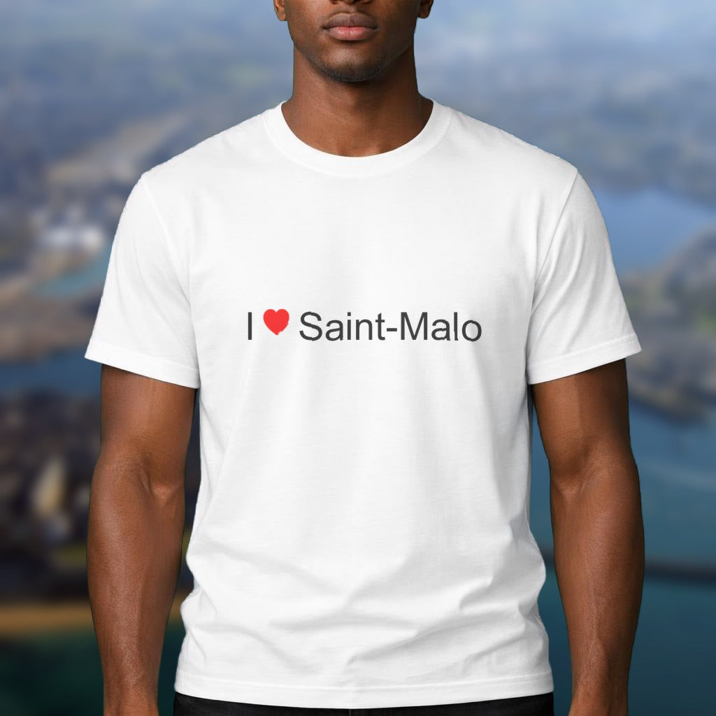 T-shirt I love Saint-Malo – souvenir de Saint-Malo, Ille-et-Vilaine | Citeeshirt – vue 1