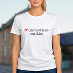 T-shirt I love saint-malon-sur-mel