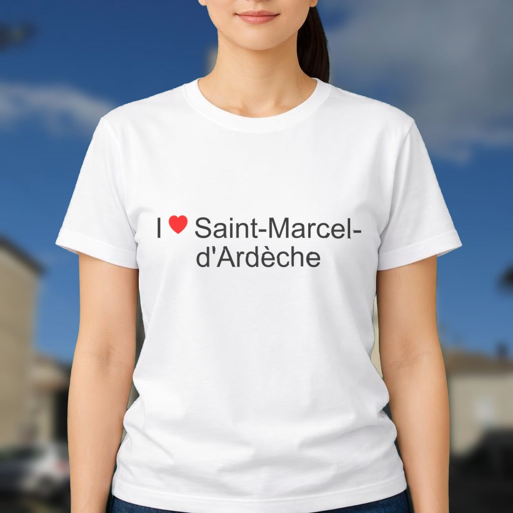 T-shirt I love saint-marcel-d'ardèche