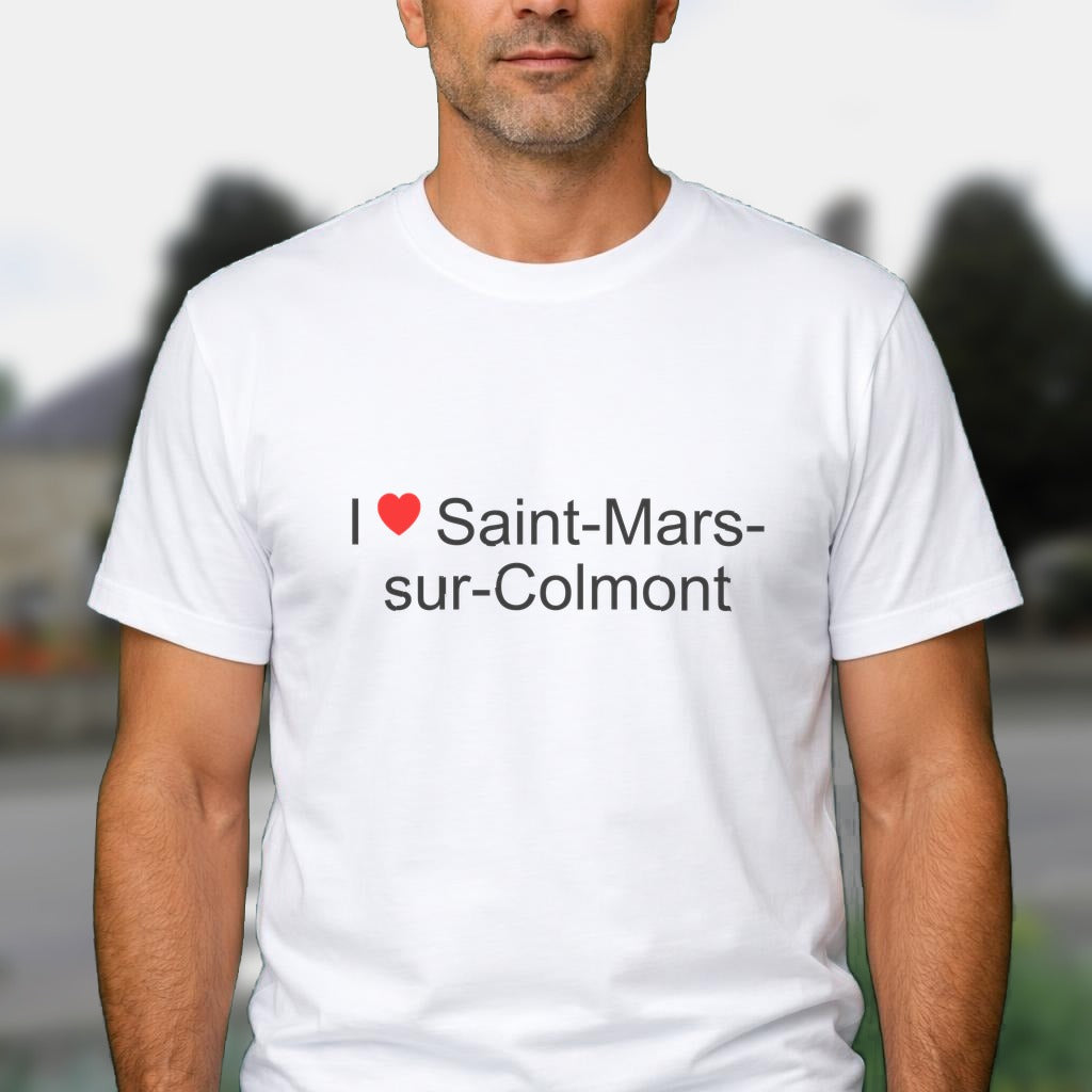 T-shirt I love saint-mars-sur-colmont
