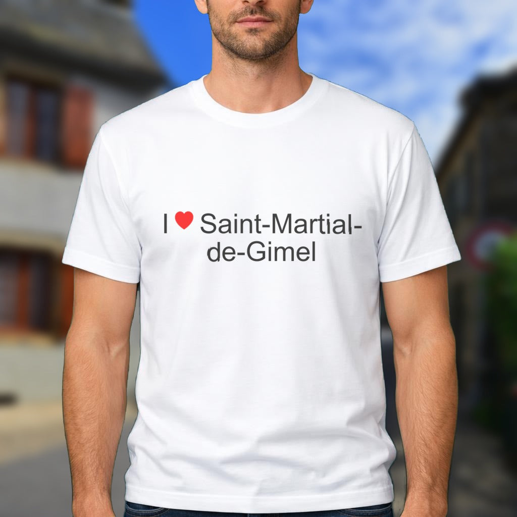 T-shirt I love saint-martial-de-gimel