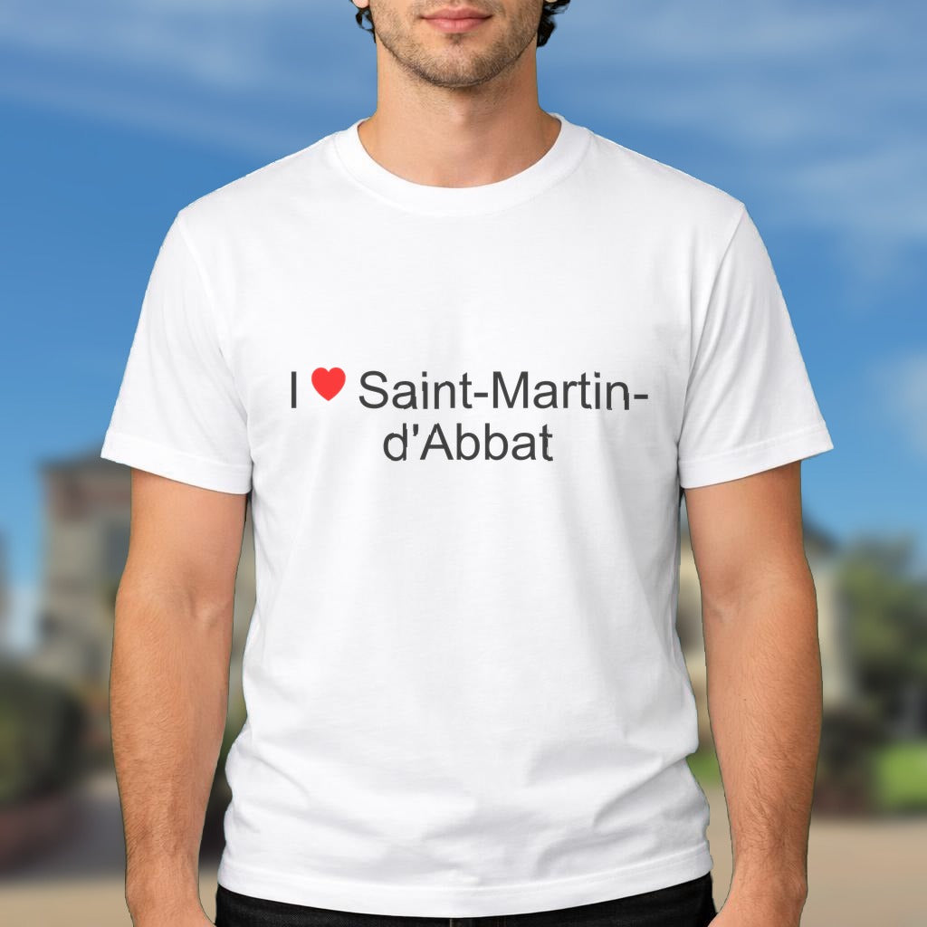 T-shirt I love saint-martin-d'abbat