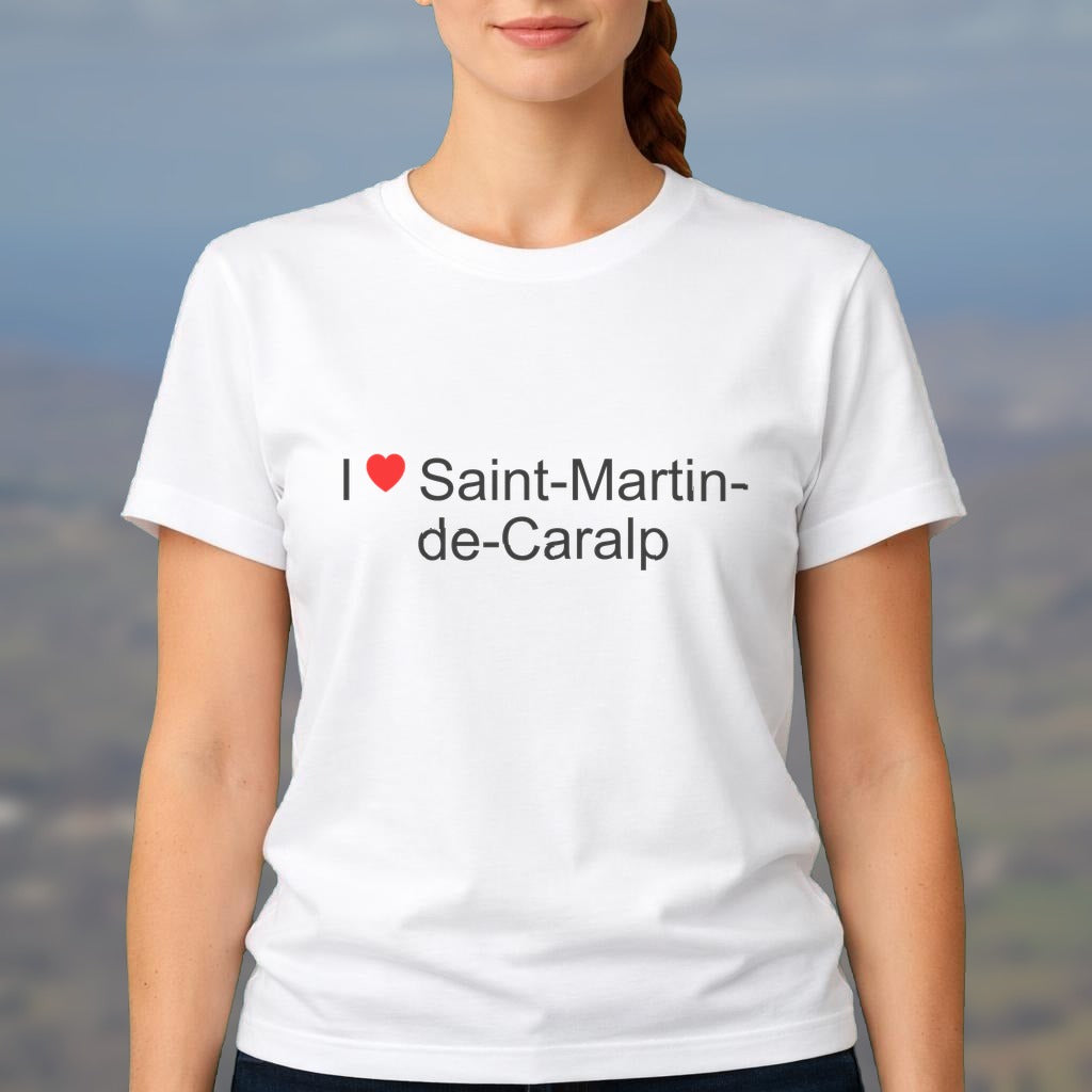 T-shirt I love saint-martin-de-caralp