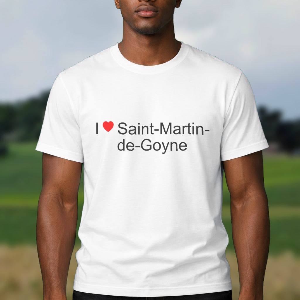 T-shirt I love saint-martin-de-goyne
