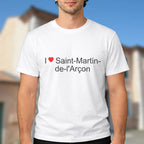 T-shirt I love saint-martin-de-l'arçon