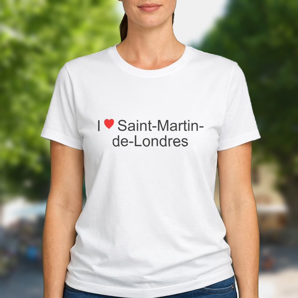T-shirt I love saint-martin-de-londres