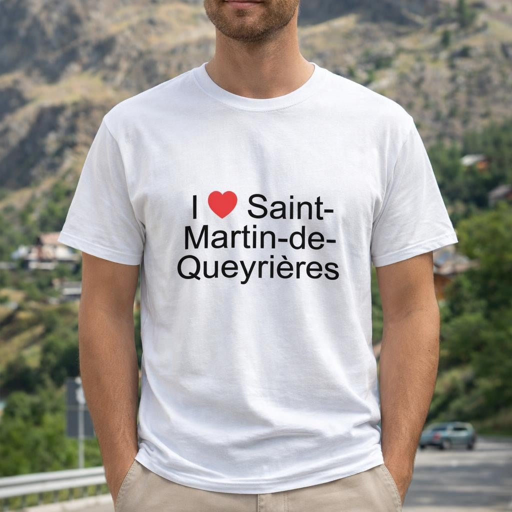 T-shirt I love saint-martin-de-queyrières