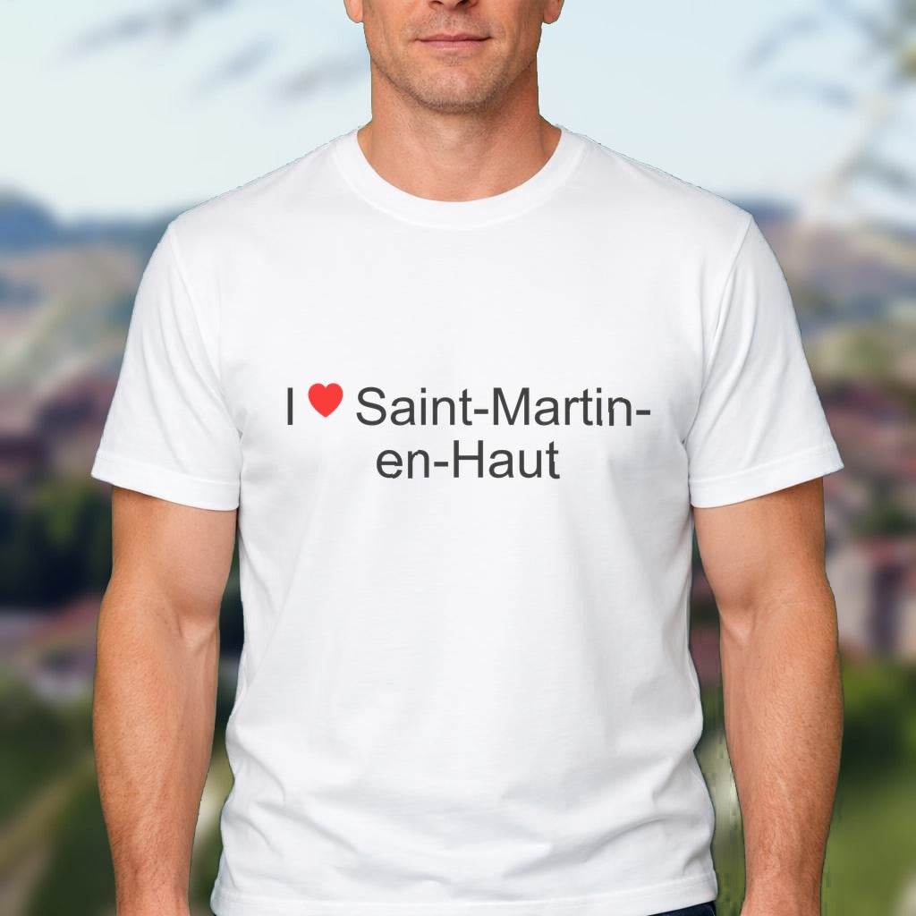 T-shirt I love saint-martin-en-haut