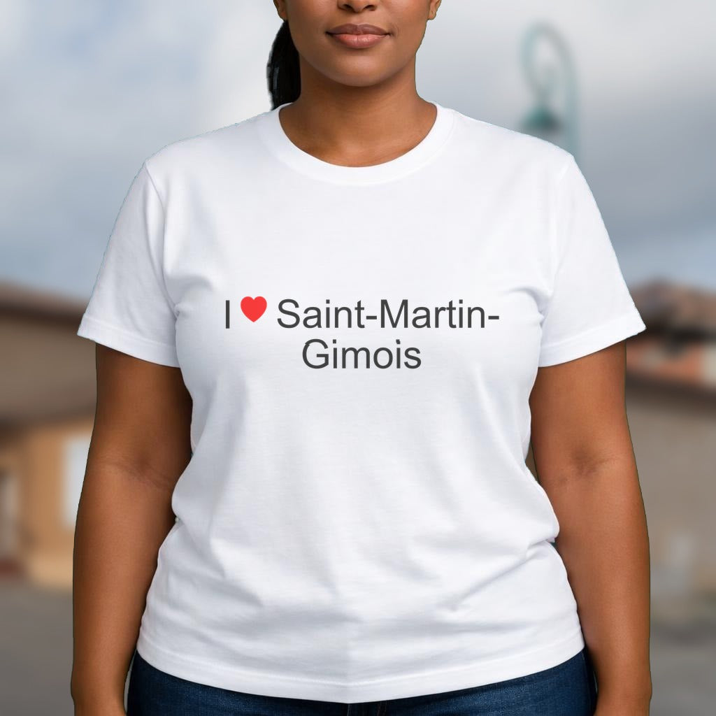 T-shirt I love saint-martin-gimois