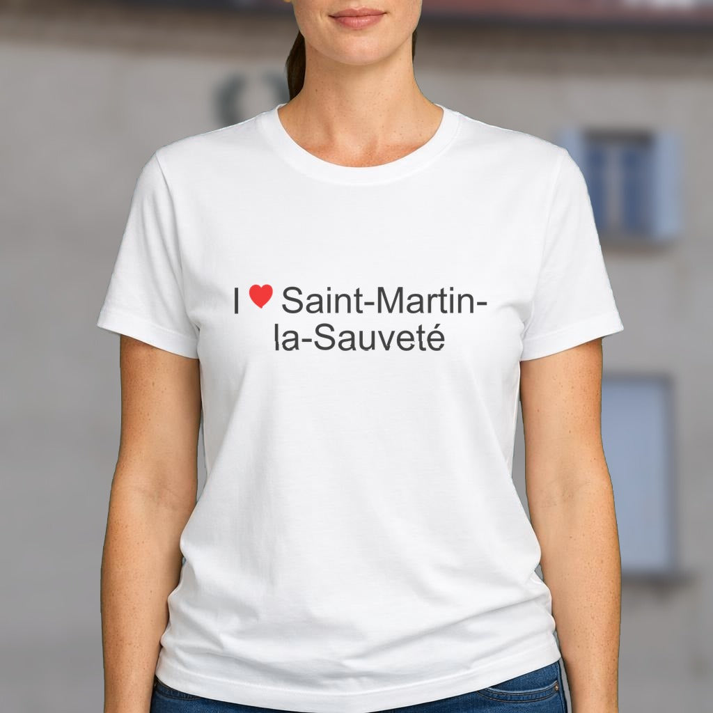 T-shirt I love saint-martin-la-sauveté