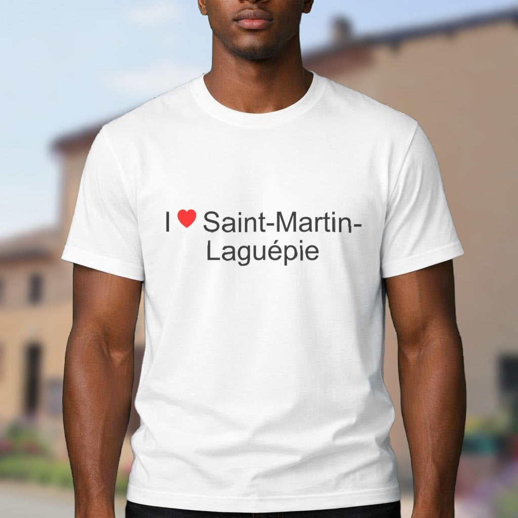 T-shirt I love saint-martin-laguépie