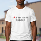 T-shirt I love saint-martin-laguépie