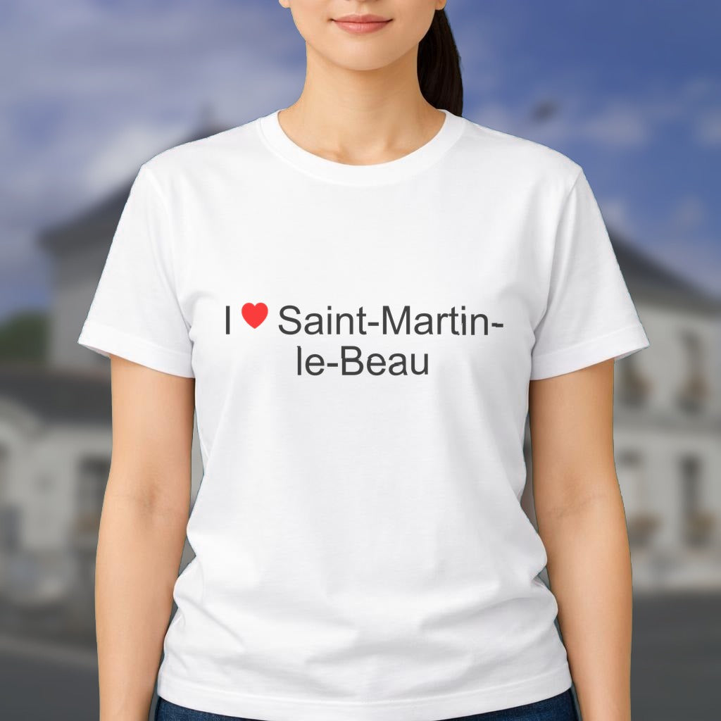 T-shirt I love saint-martin-le-beau