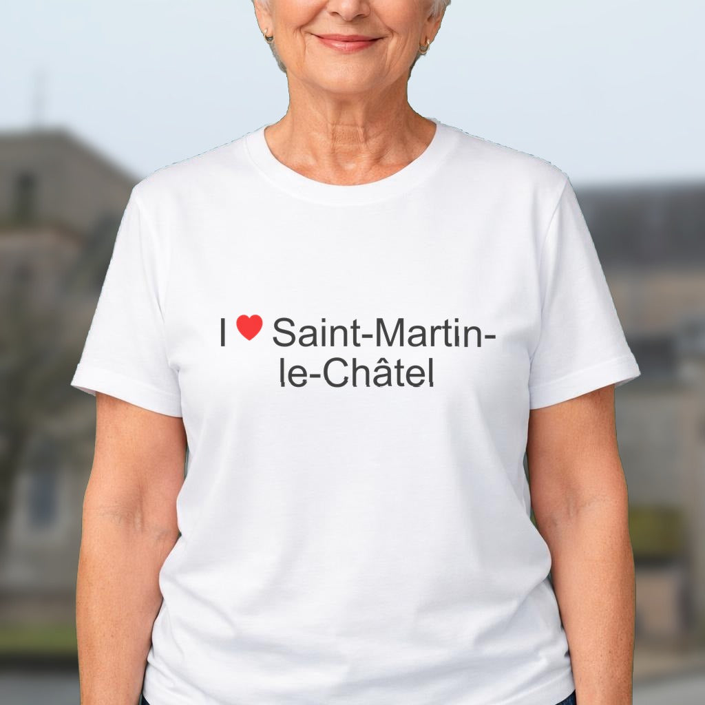 T-shirt I love saint-martin-le-châtel