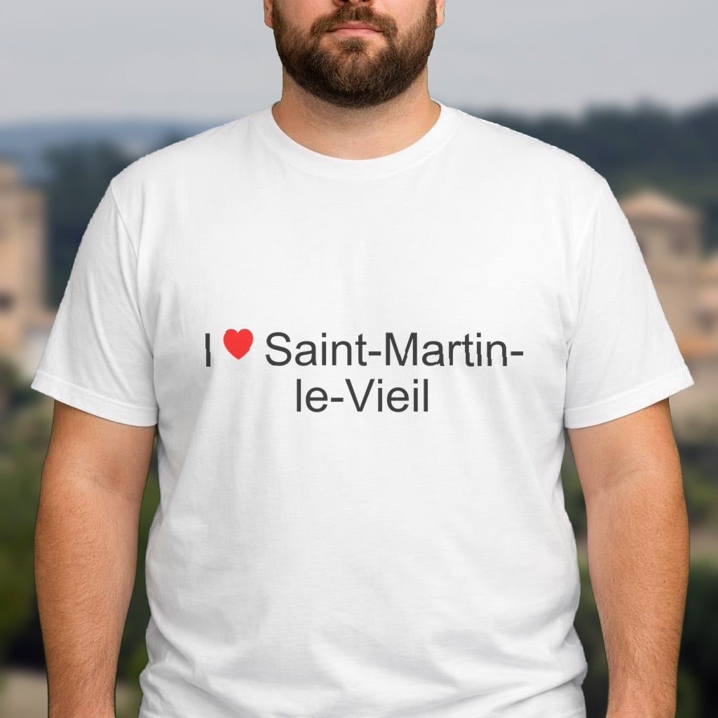 T-shirt I love saint-martin-le-vieil