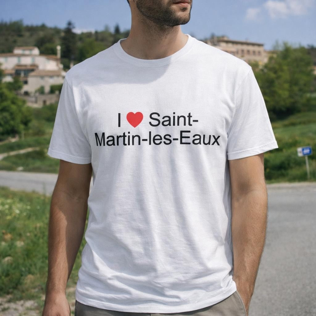 T-shirt I love saint-martin-les-eaux