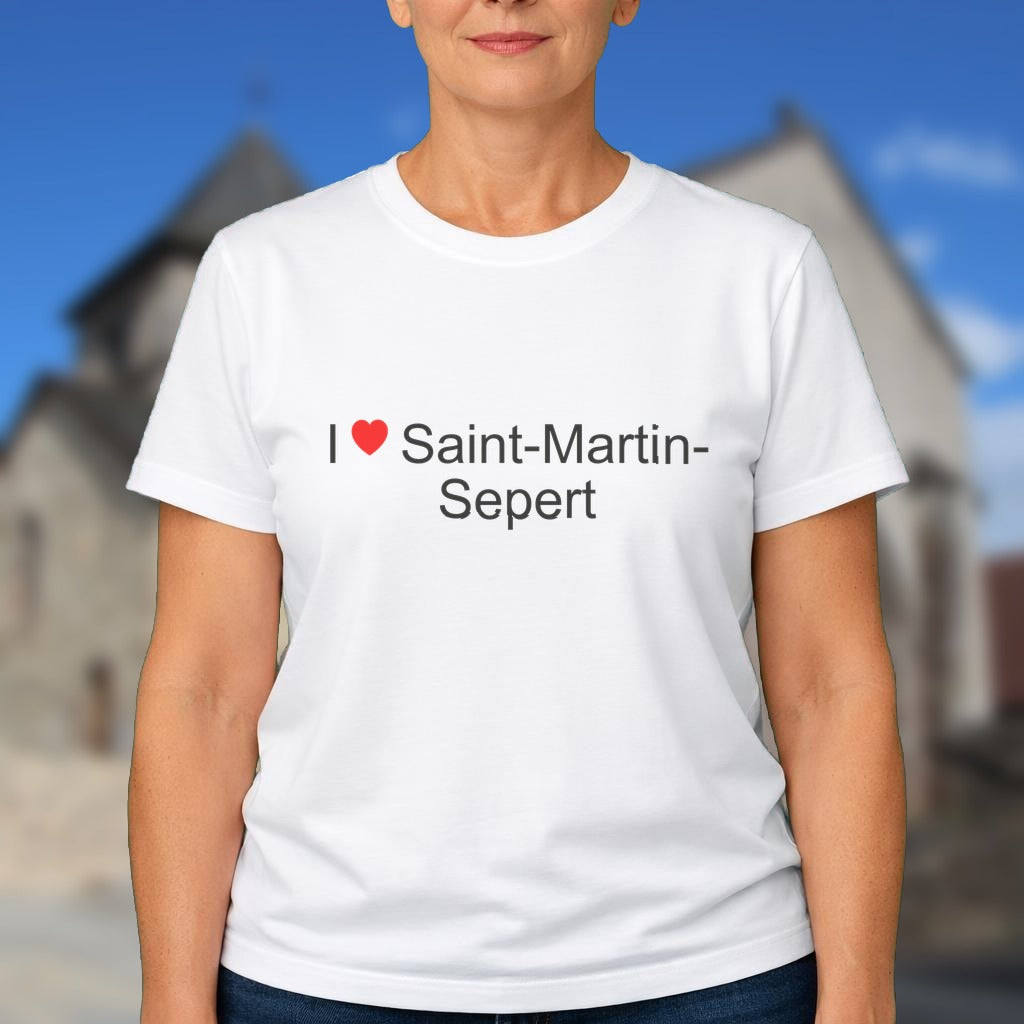 T-shirt I love saint-martin-sepert