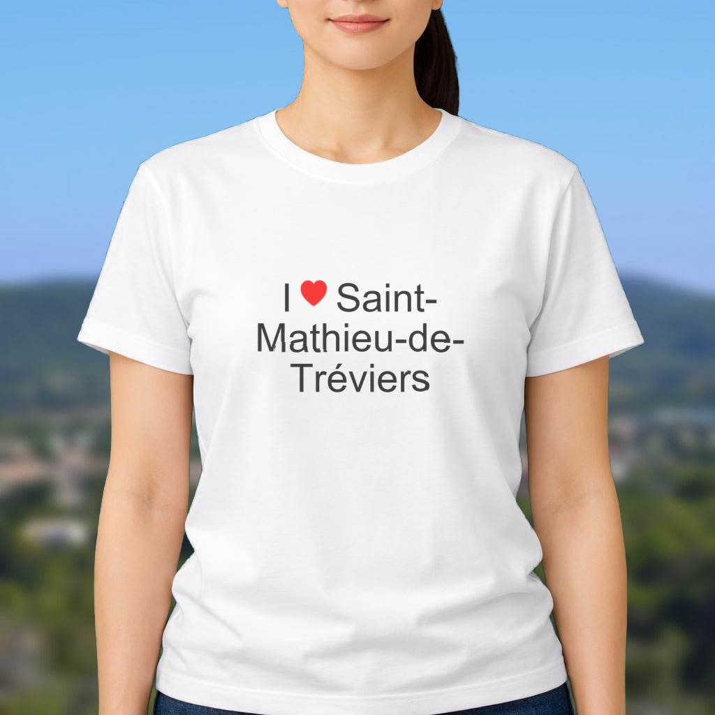 T-shirt I love saint-mathieu-de-tréviers