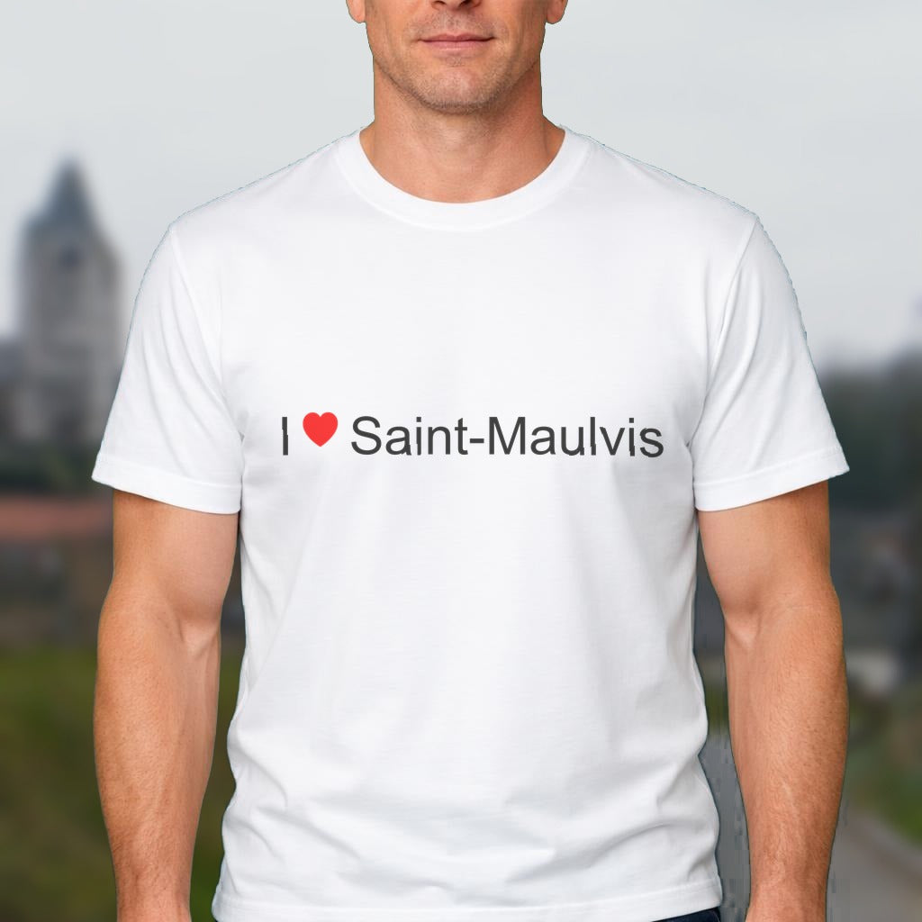 T-shirt I love saint-maulvis