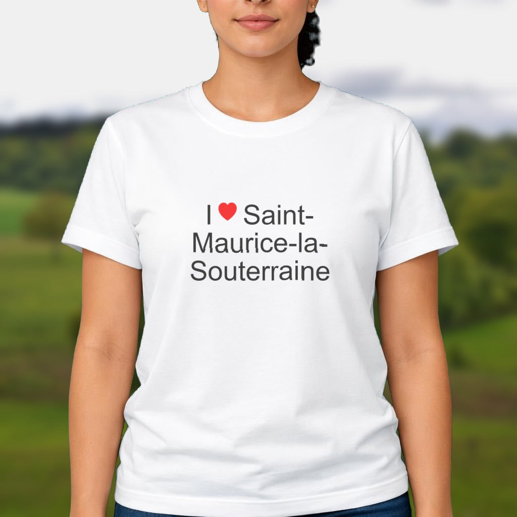 T-shirt I love saint-maurice-la-souterraine