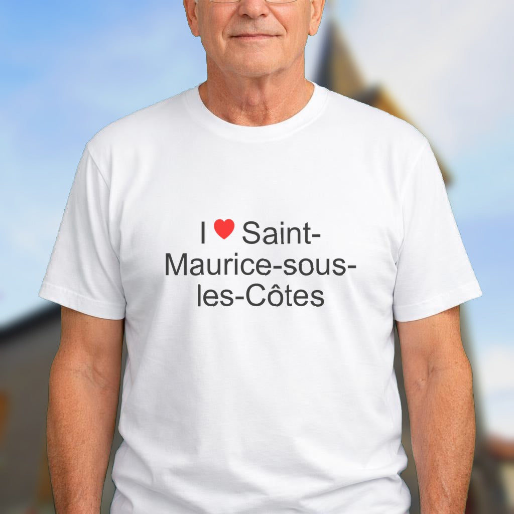 T-shirt I love saint-maurice-sous-les-côtes