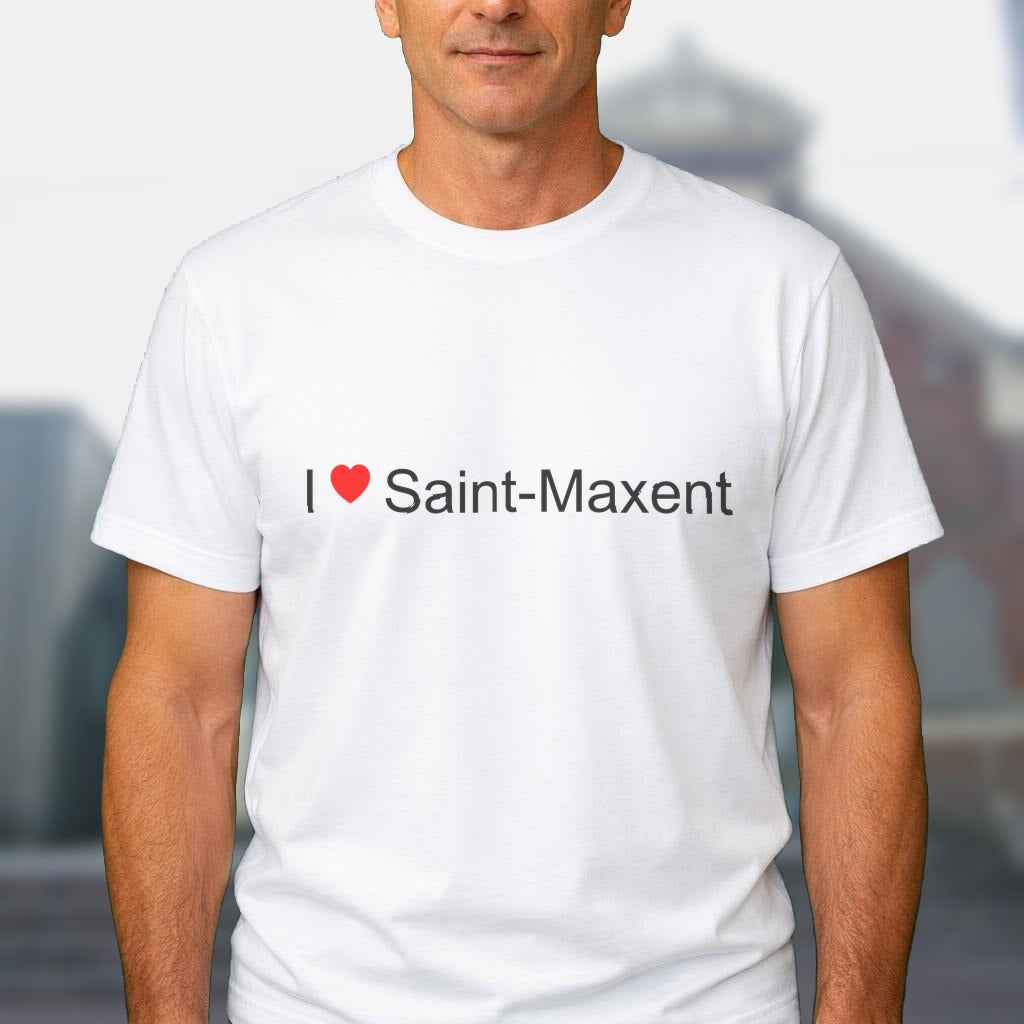 T-shirt I love saint-maxent