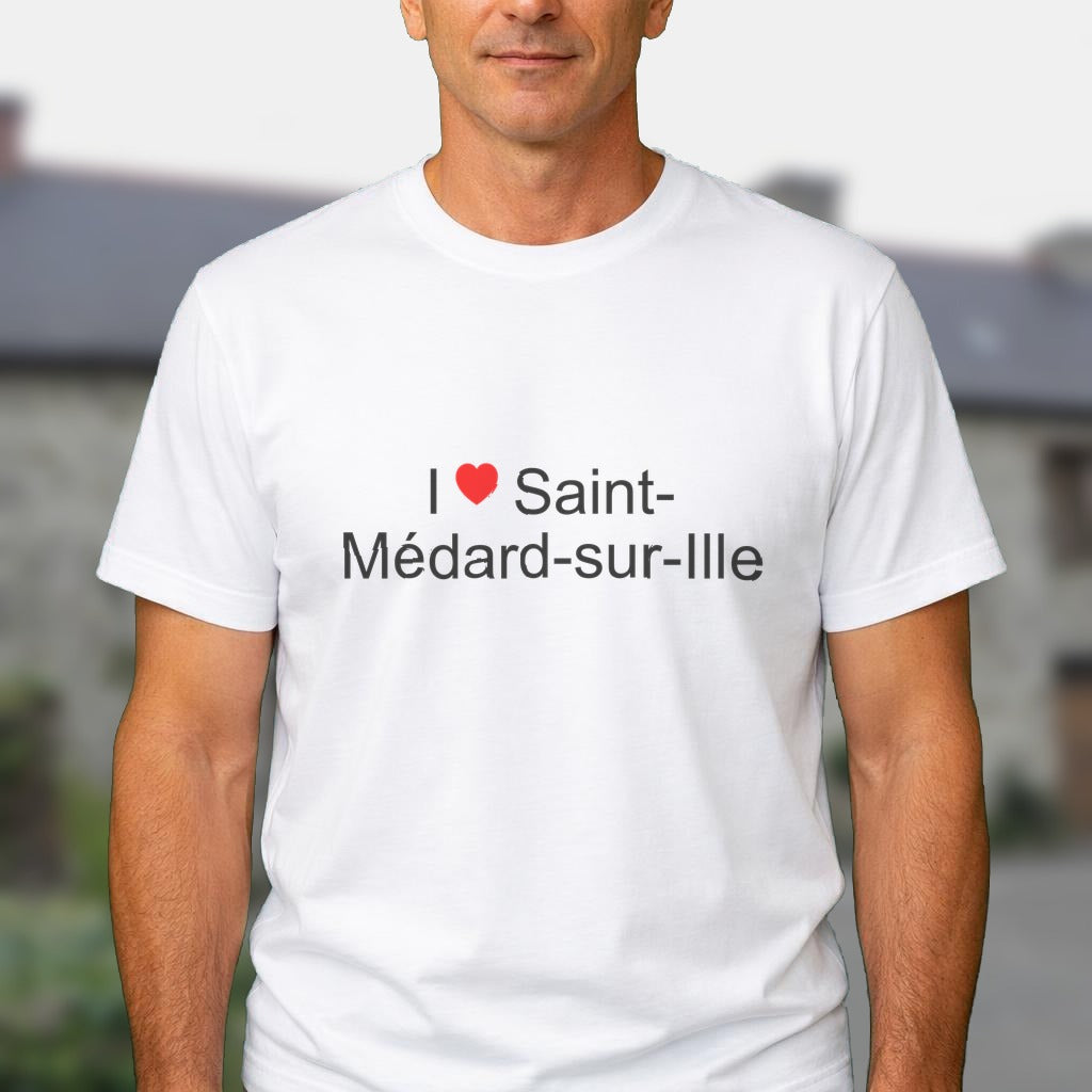 T-shirt I love saint-médard-sur-ille