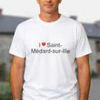 T-shirt I love saint-médard-sur-ille