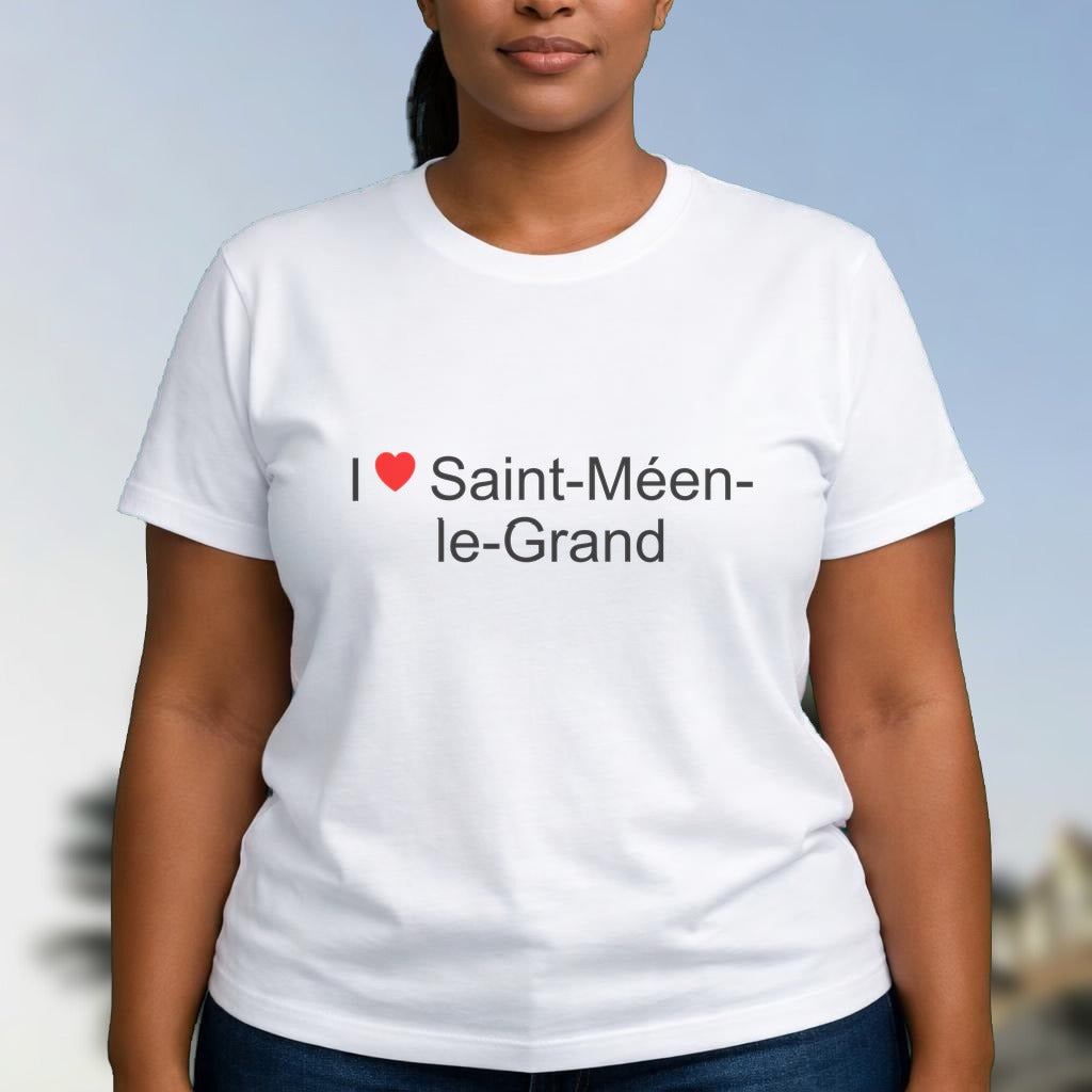 T-shirt I love saint-méen-le-grand